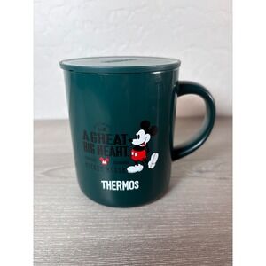 Thermos Vacuum Insulated Mug 350ml Mickey Dark Green JDG-350DS DG with Lid